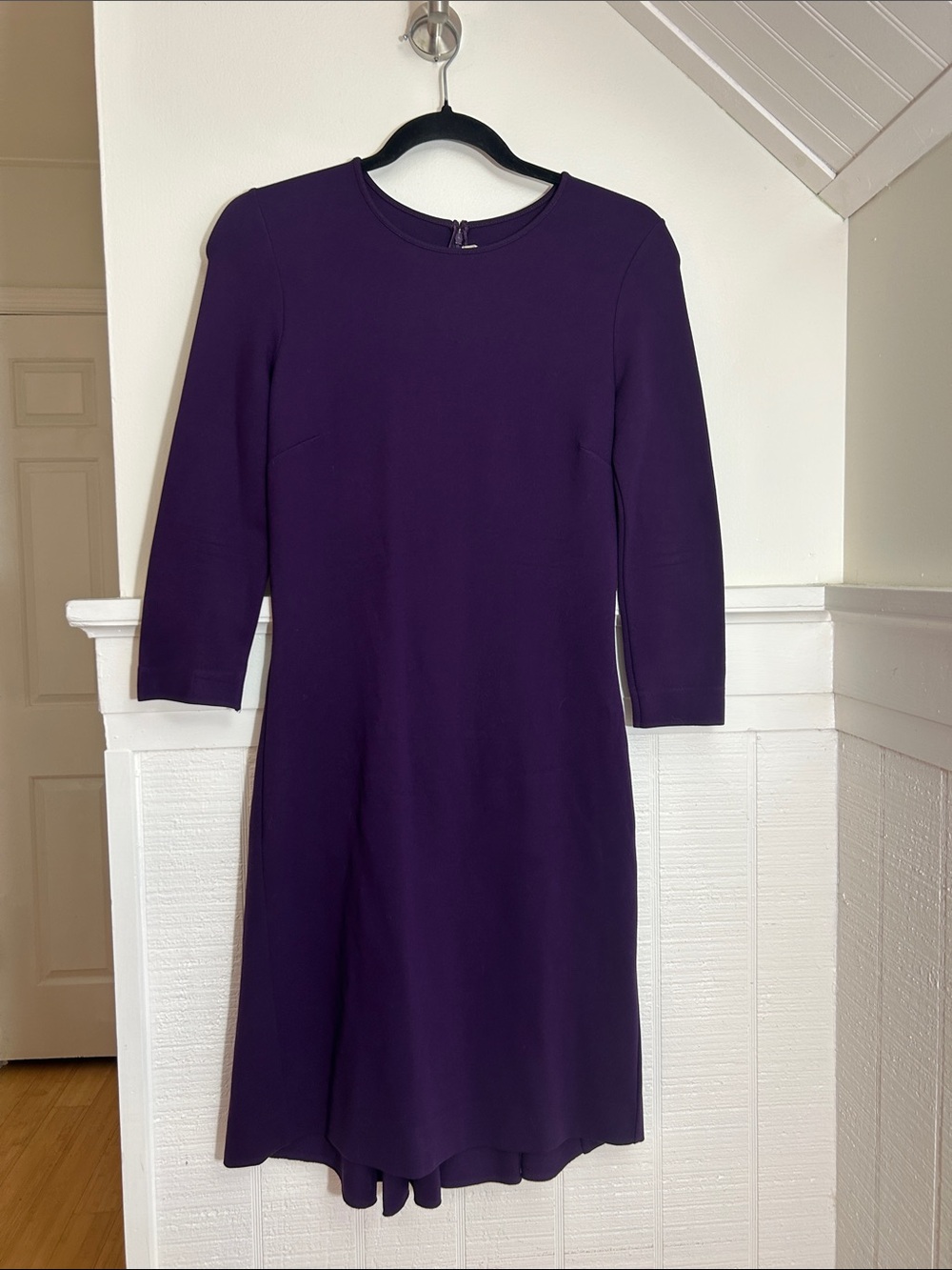 Stella McCartney Eggplant Purple Designer Fitted Dress size 38